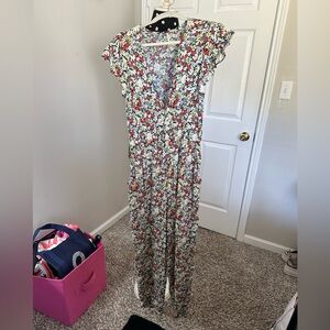 Free People Floral Jumpsuit